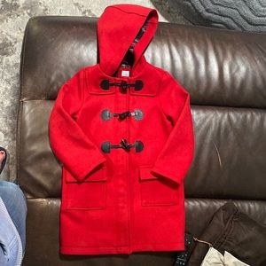 GAP toddler 5T Red pea coat.